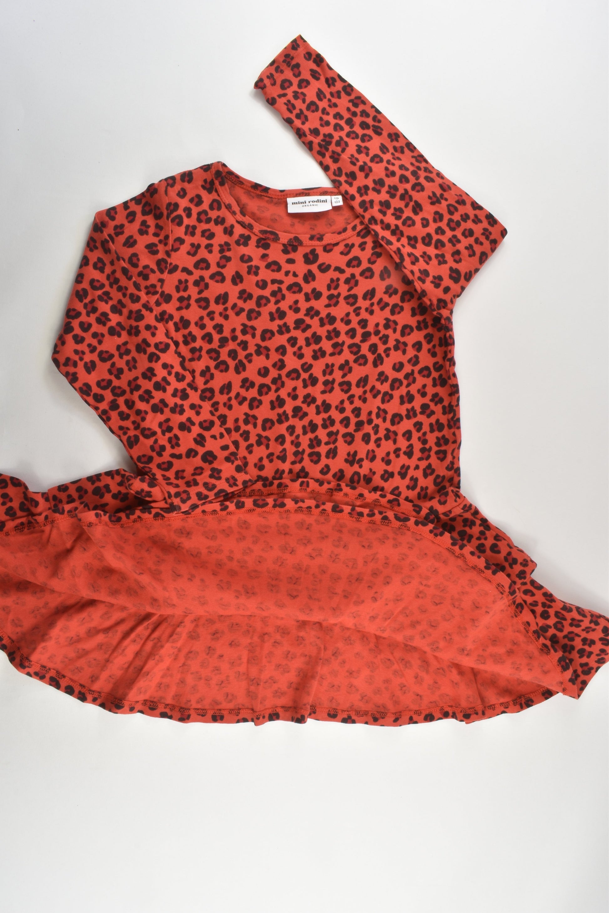 mini rodini leopard dress Purple MINI Leopard Long Sleeve Dress Kids