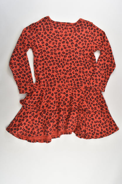 Mini Rodini Size 6-7 (116/122 cm) Leopard Print Dress