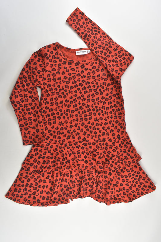 Mini Rodini Size 6-7 (116/122 cm) Leopard Print Dress