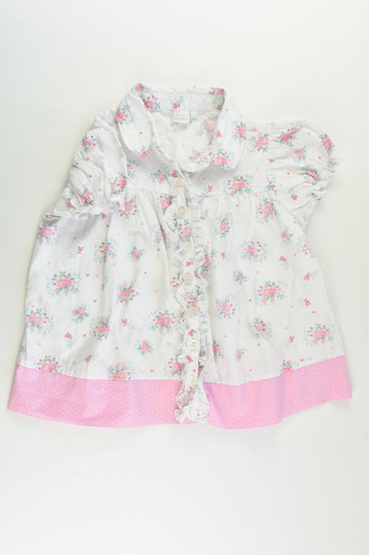 Mini Vanilla Size 6-7 Floral Shirt