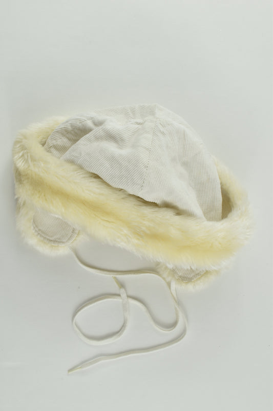 Minimink (Australia) Size 1-2 Cord/Fur Winter Hat