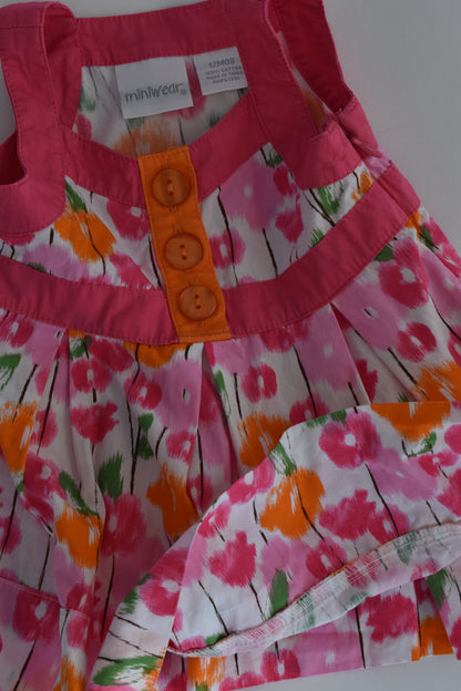 Miniwear Size 0 (12 months) Floral Outfit