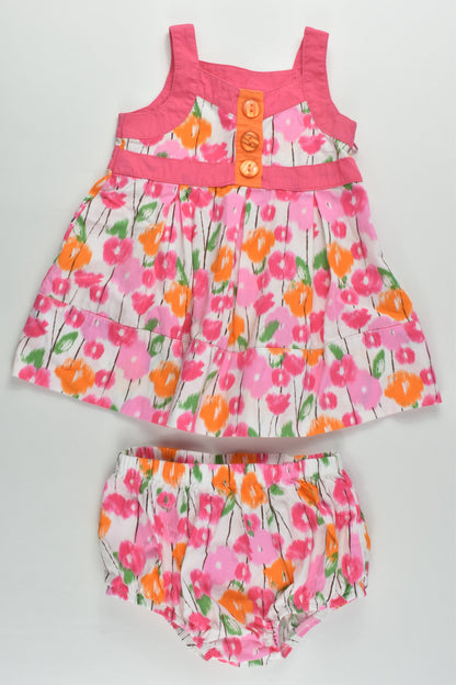 Miniwear Size 0 (12 months) Floral Outfit