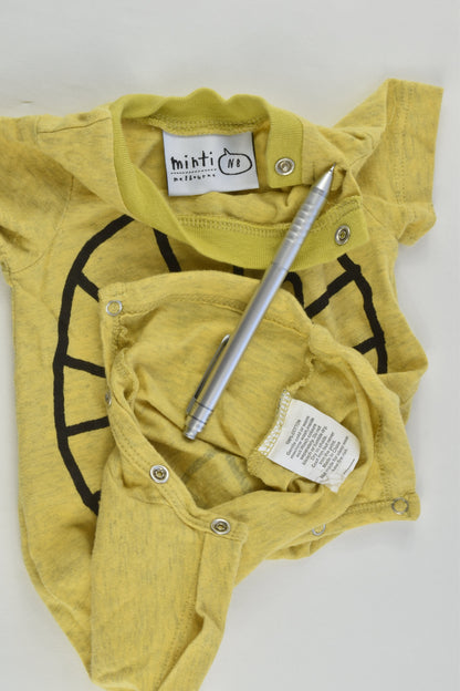 Minti Size 0000 (Newborn) Lion Short Romper