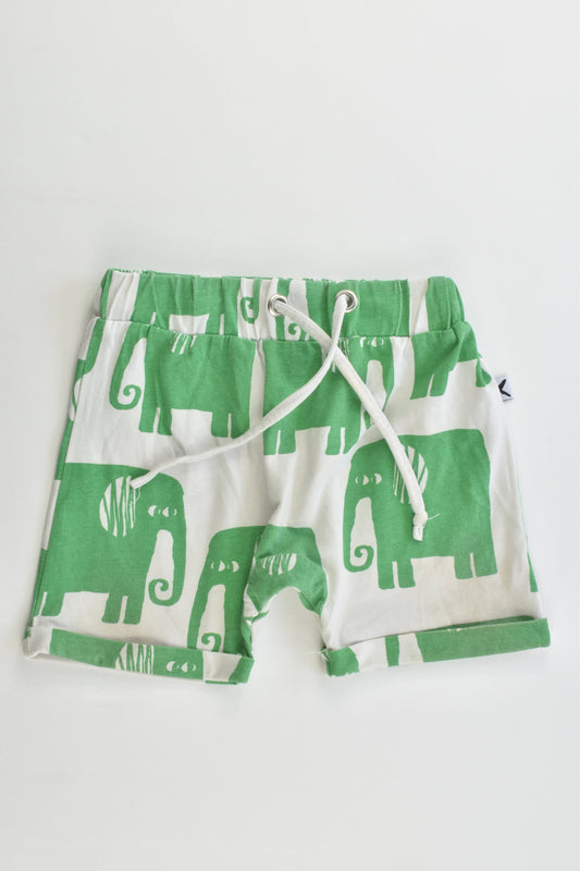 Minti Size 1 (12-18 months) Elephant Shorts