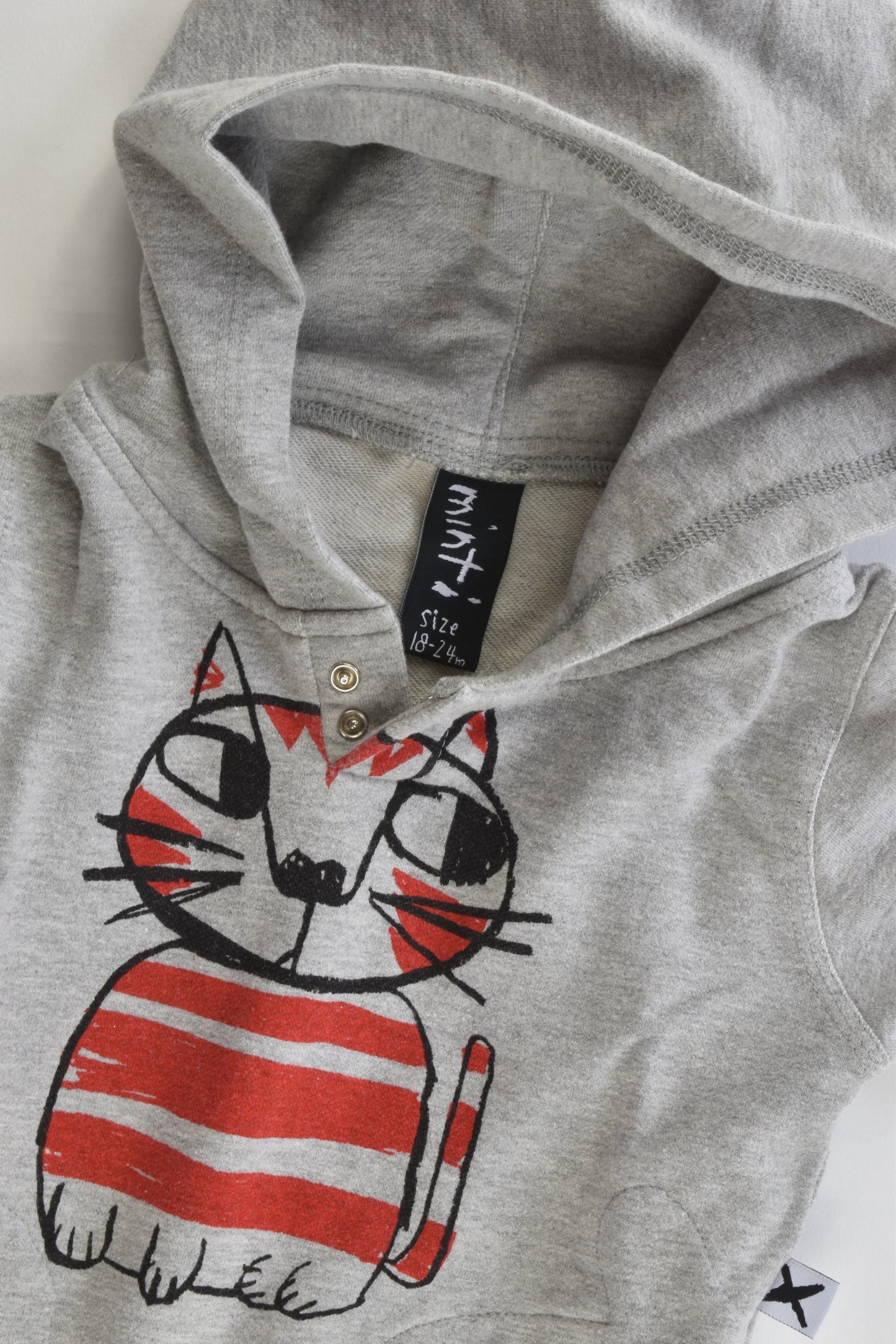 Minti Size 18-24 months (1-2) Cat Hooded Jumper
