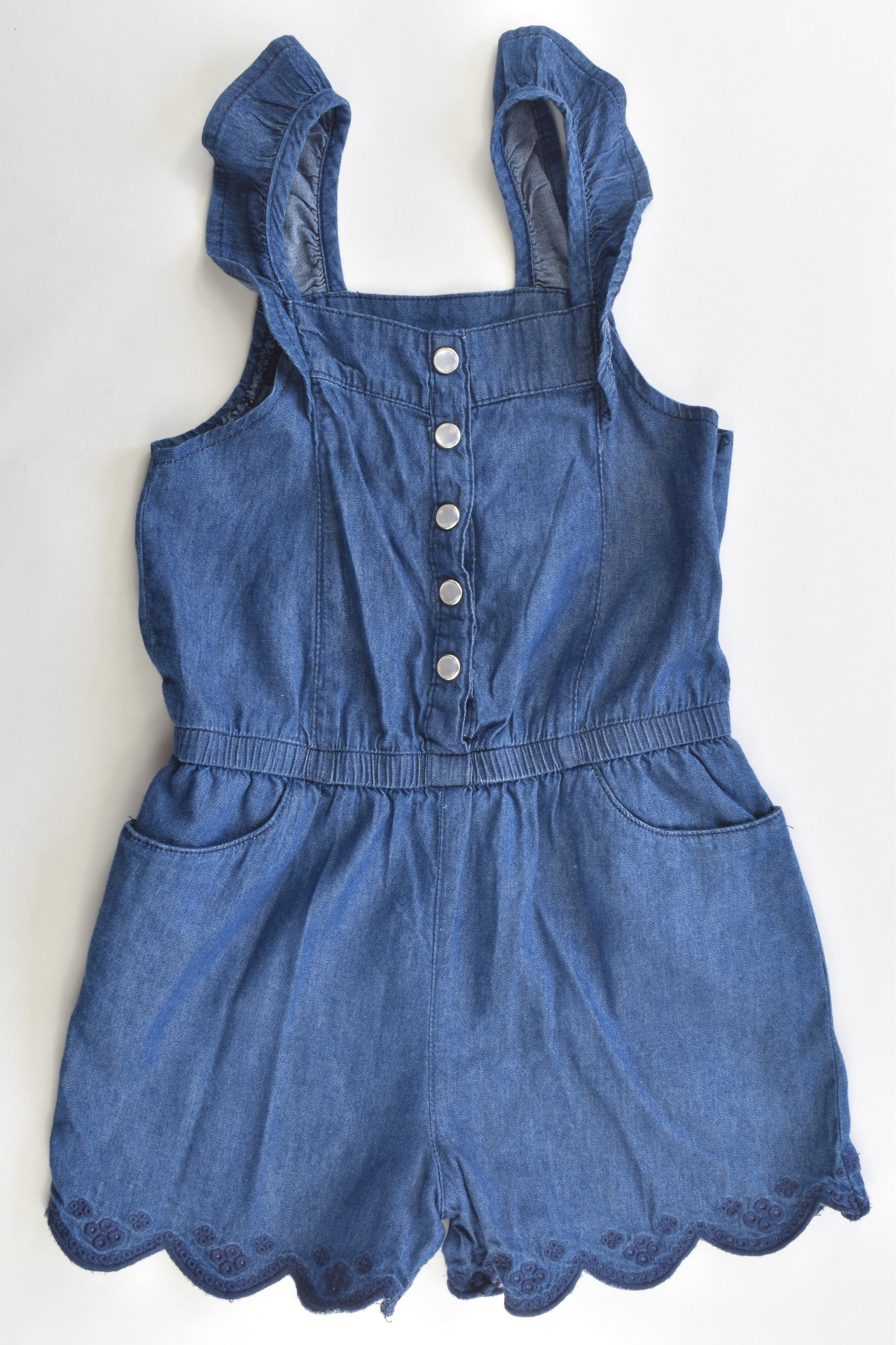 Miss K Size 4 Soft and Lightweight Denim Playsuit