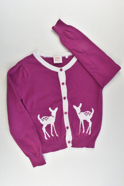 Miss Leona by Leona Edmiston Size 9 Deer Knitted Cardigan