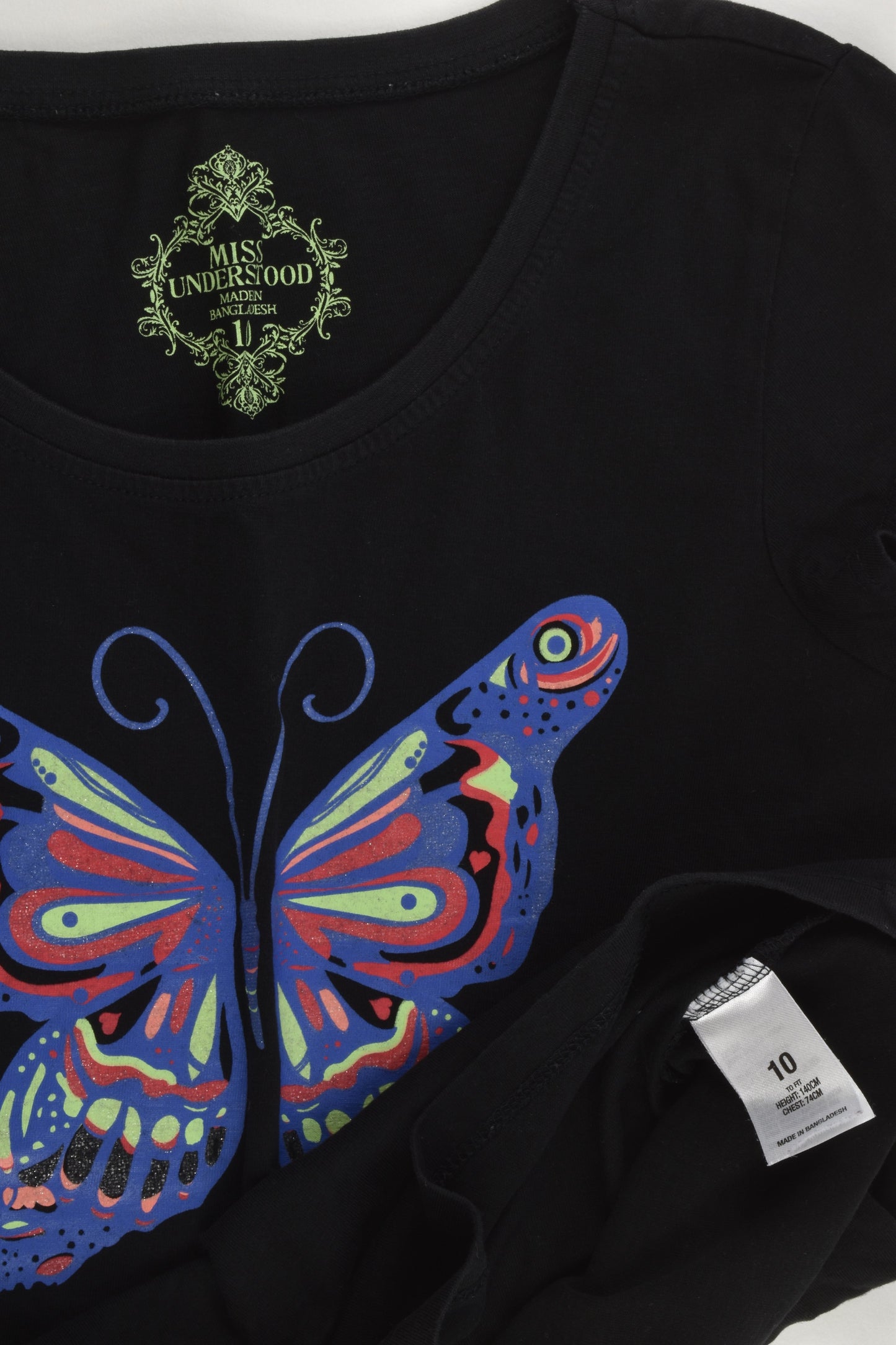 Miss Understood Size 10 Butterfly T-shirt