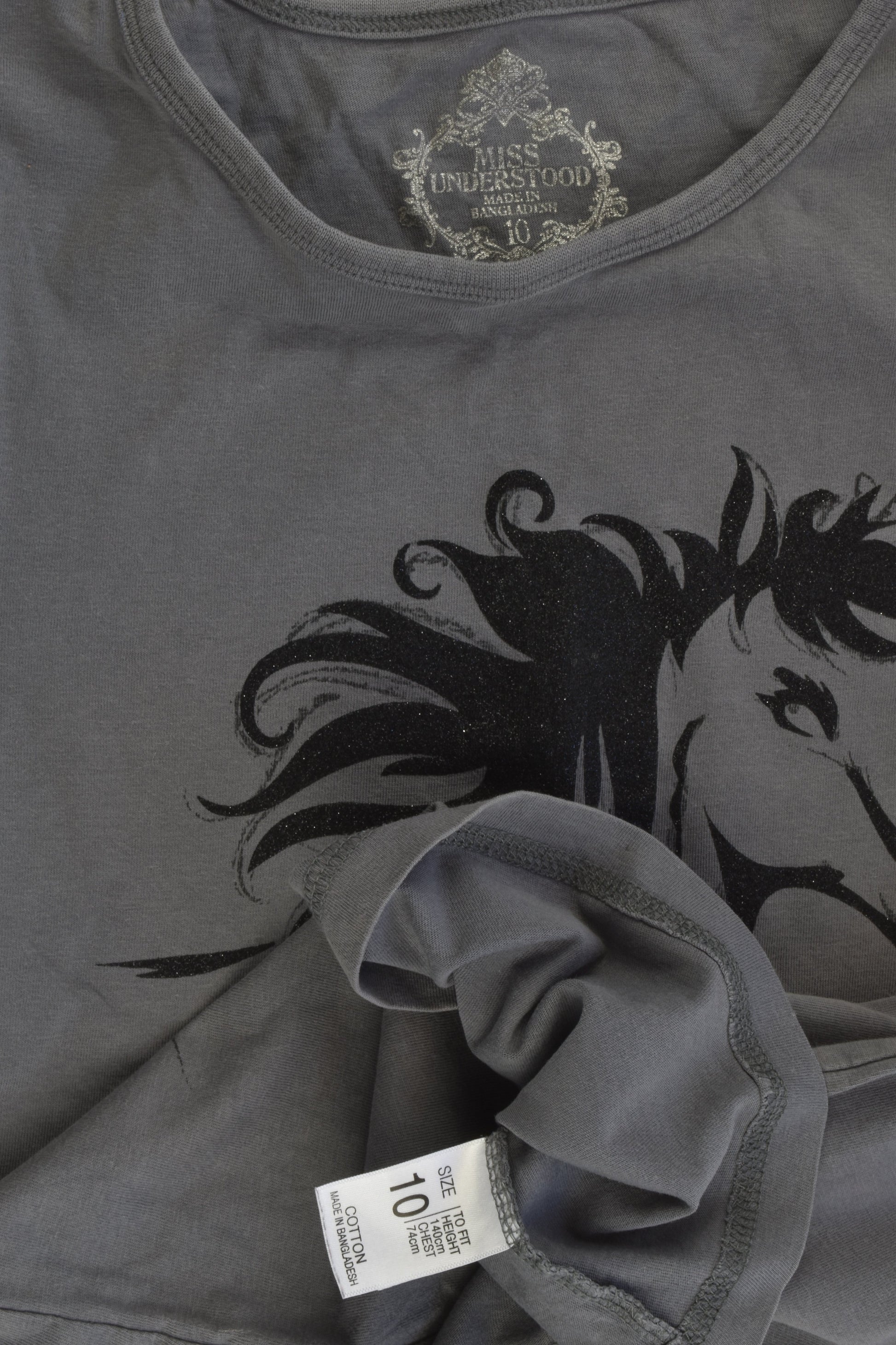 Miss Understood Size 10 Horse T-shirt
