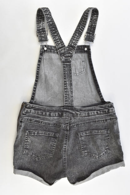Miss Understood Size 8 Soft and Stretchy Denim Short Overalls