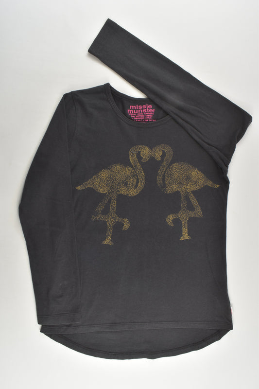 Missie Munster Size 8 Flamingos Top
