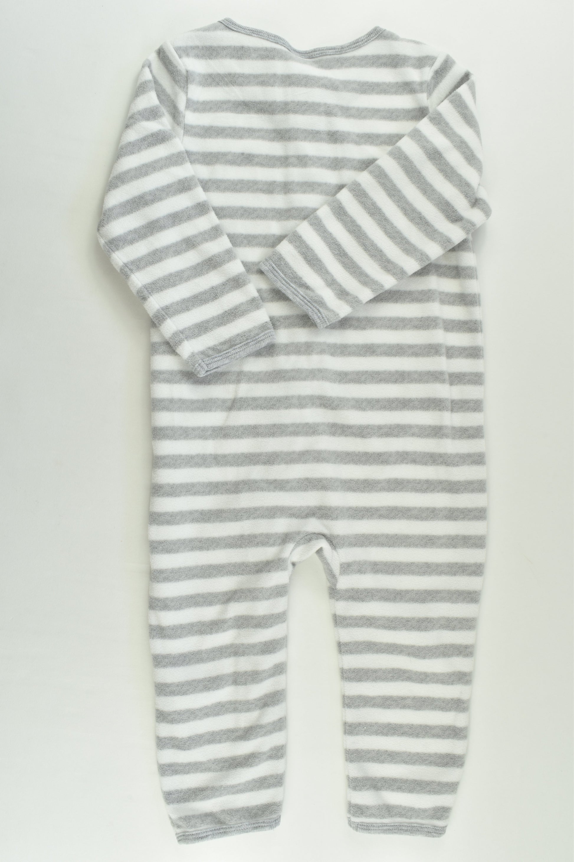 Mix Baby Size 1 Striped Fleece Romper