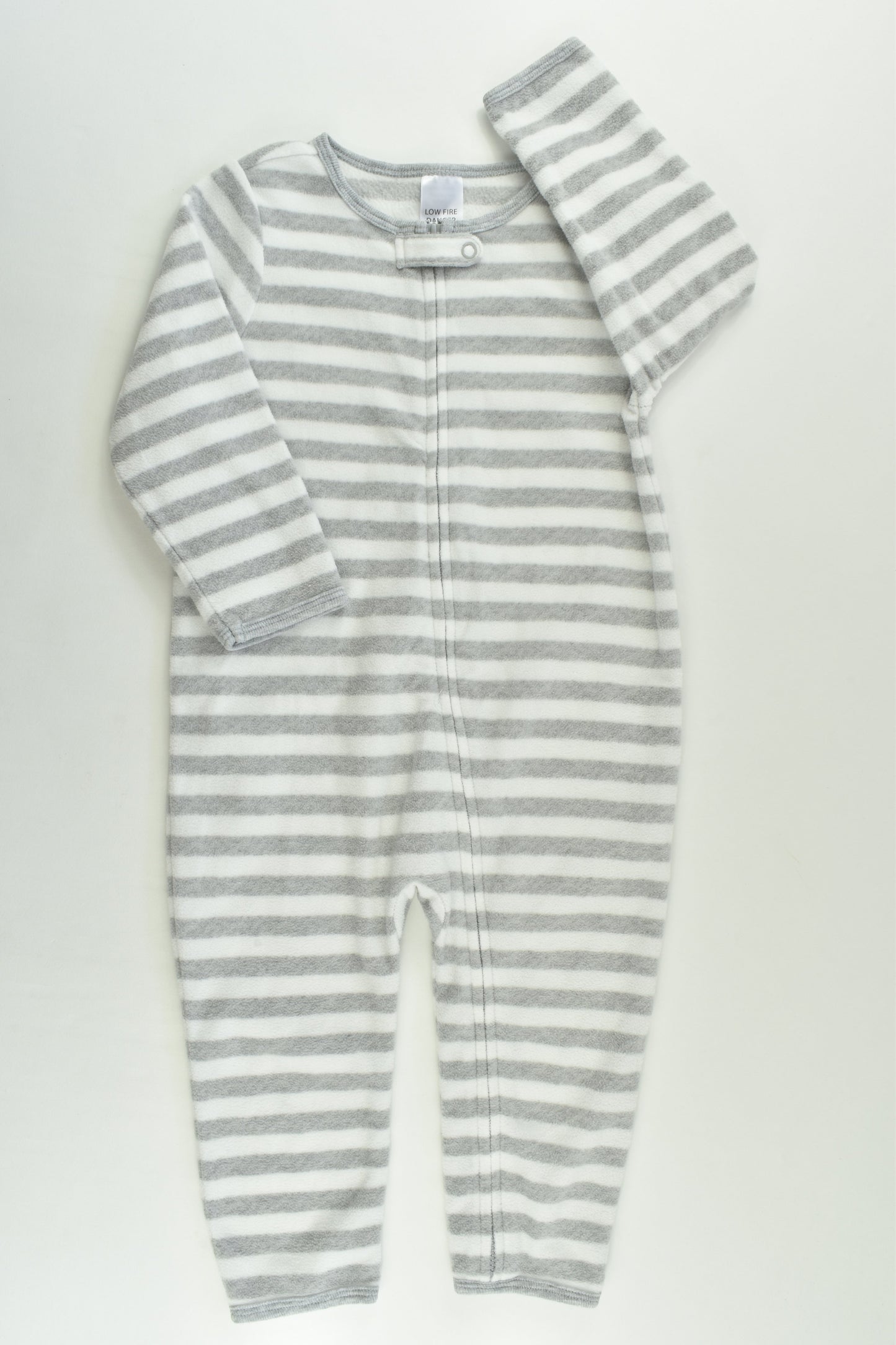 Mix Baby Size 1 Striped Fleece Romper