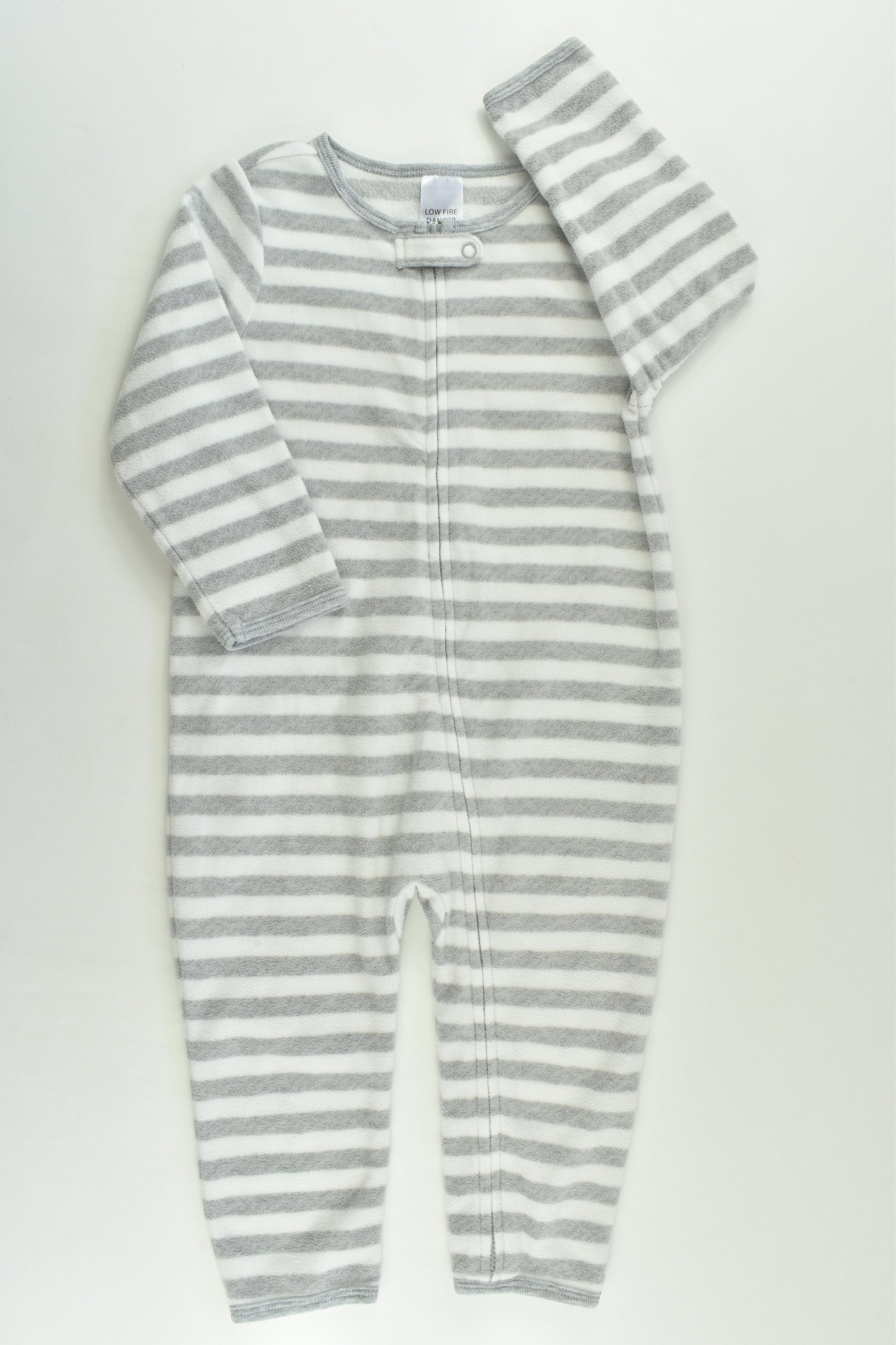 Mix Baby Size 1 Striped Fleece Romper