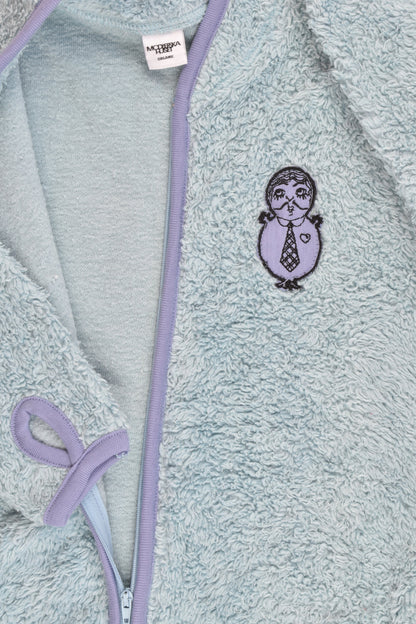 Modéerska Huset Organic Sweden Size 6 Teddy Peekaboo Fleece Jacket