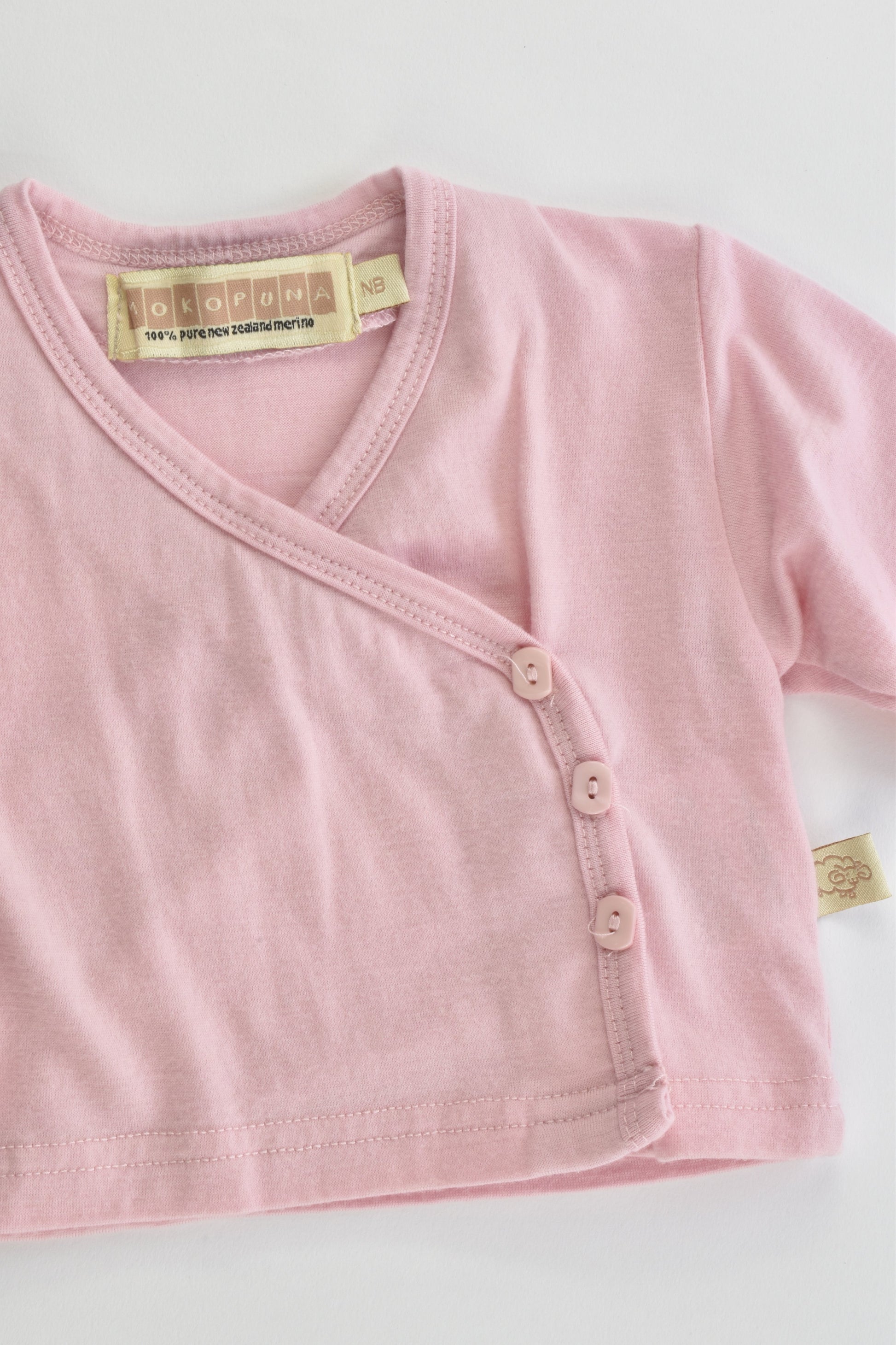 Mokopuna (New Zealand) Size 000 (Newborn) Merino Wool Top