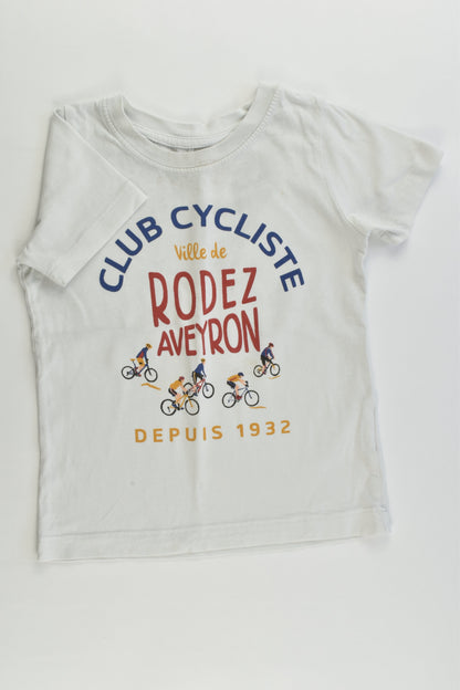 Monoprix Kids (France) Size 3 'Club Cycliste' T-shirt