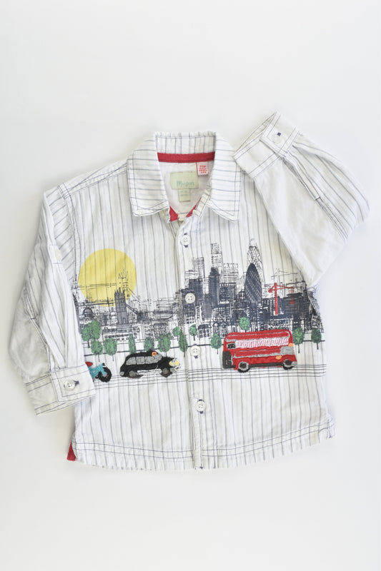Monsoon Size 1 (12-18 months) London Collared Shirt