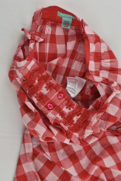 Monsoon Size 2-3 Checked Playsuit