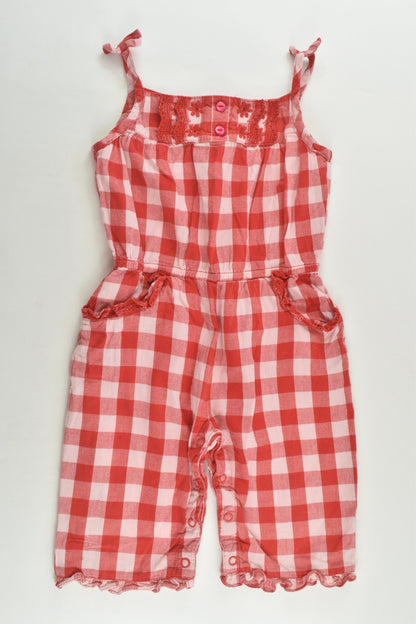 Monsoon Size 2-3 Checked Playsuit