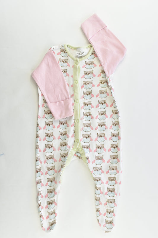 Mothercare Size 0-3 months Footed Owl Romper