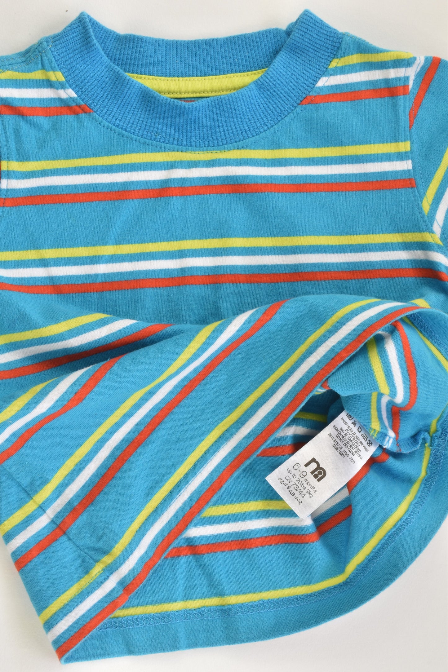 Mothercare Size 0 (6-9 months) Striped T-shirt