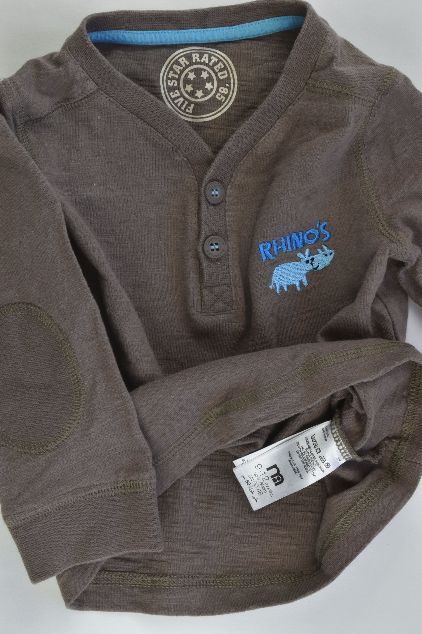 Mothercare Size 0 (9-12 months) Rhino Top