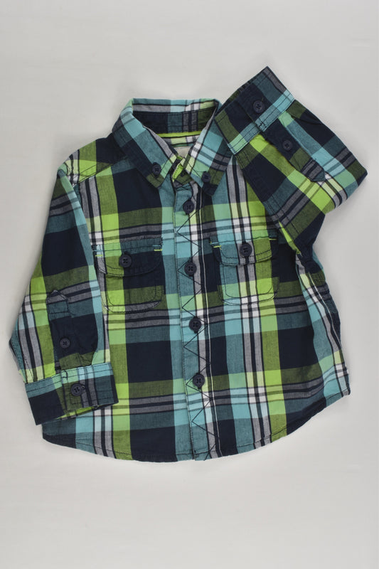 Mothercare Size 00 (3-6 months) Checked Shirt