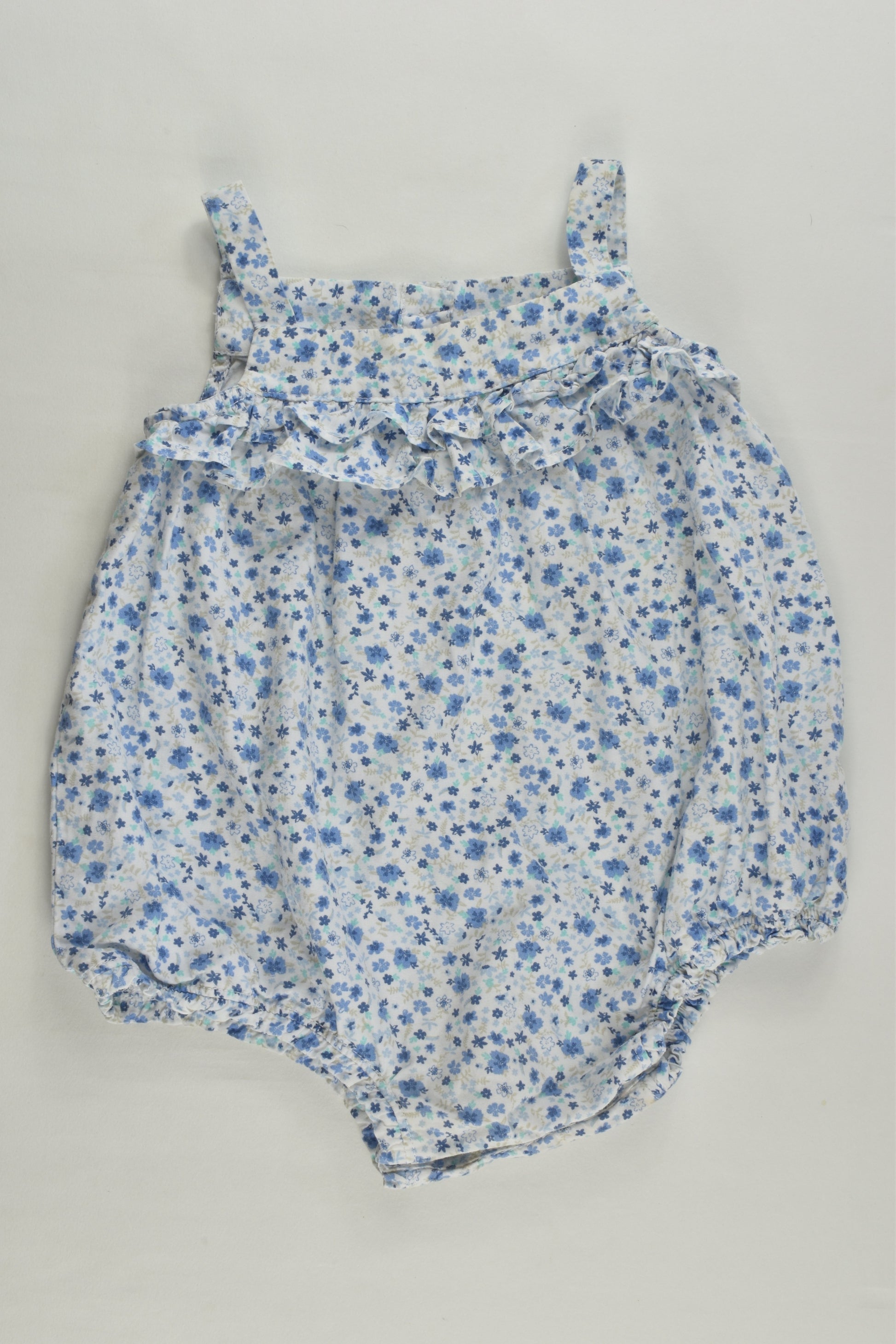 Mothercare Size 00 (3-6 months) Floral Bubble Romper
