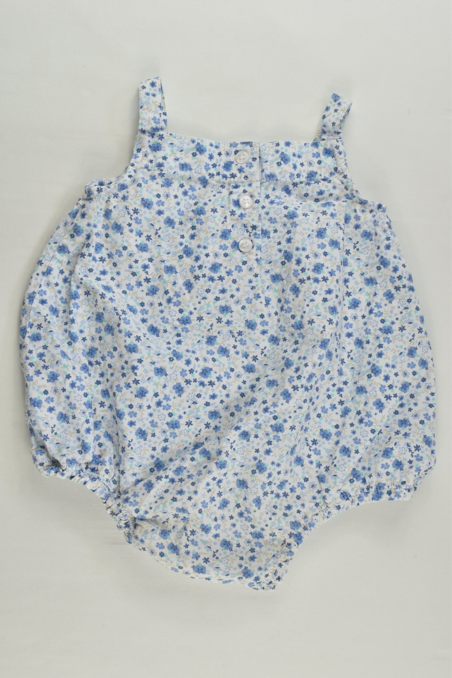 Mothercare Size 00 (3-6 months) Floral Bubble Romper