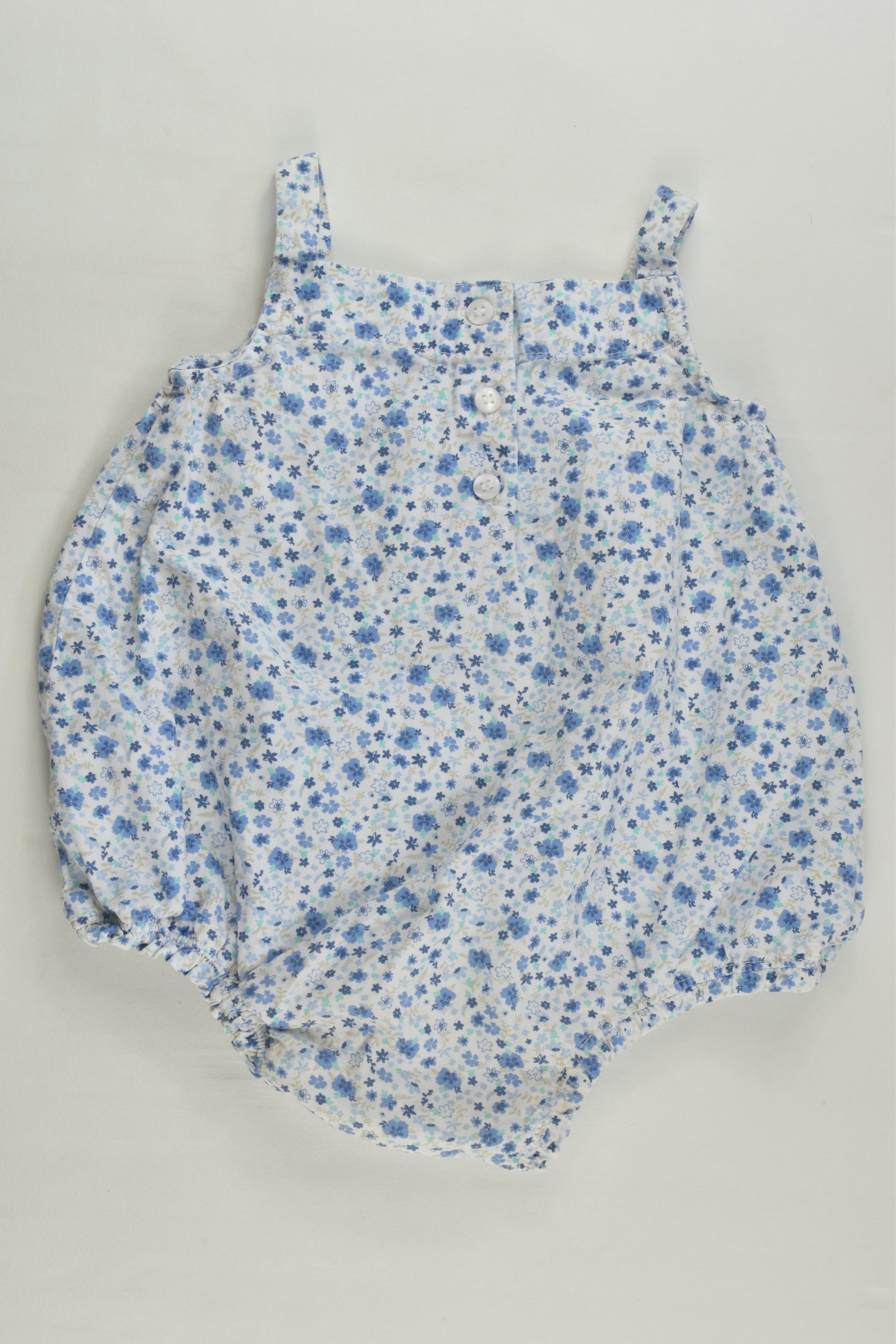 Mothercare Size 00 (3-6 months) Floral Bubble Romper