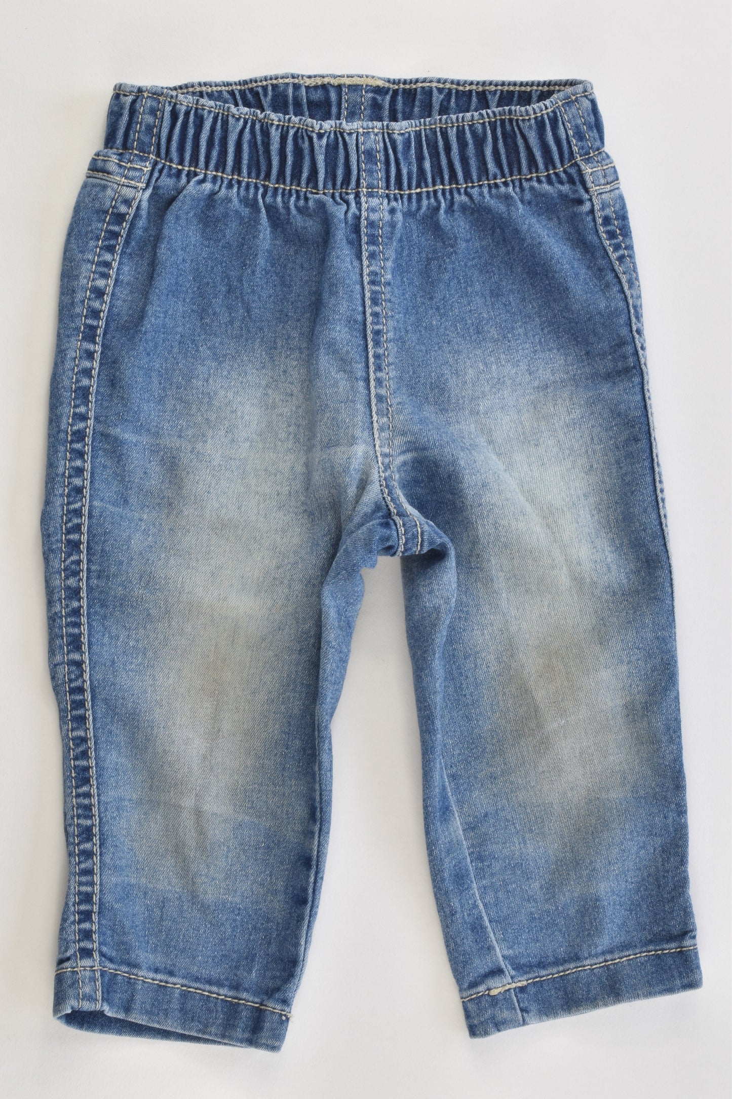 Mothercare Size 00 (3-6 months) Stretchy Lightweight Denim Pants