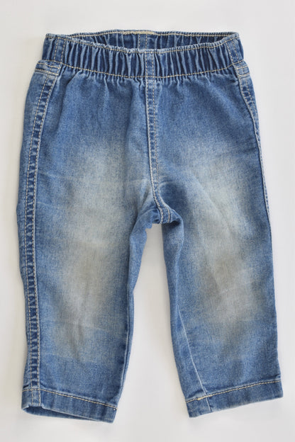 Mothercare Size 00 (3-6 months) Stretchy Lightweight Denim Pants