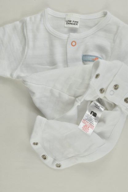 Mothercare Size 000 (0-3 months) Whale Bodysuit