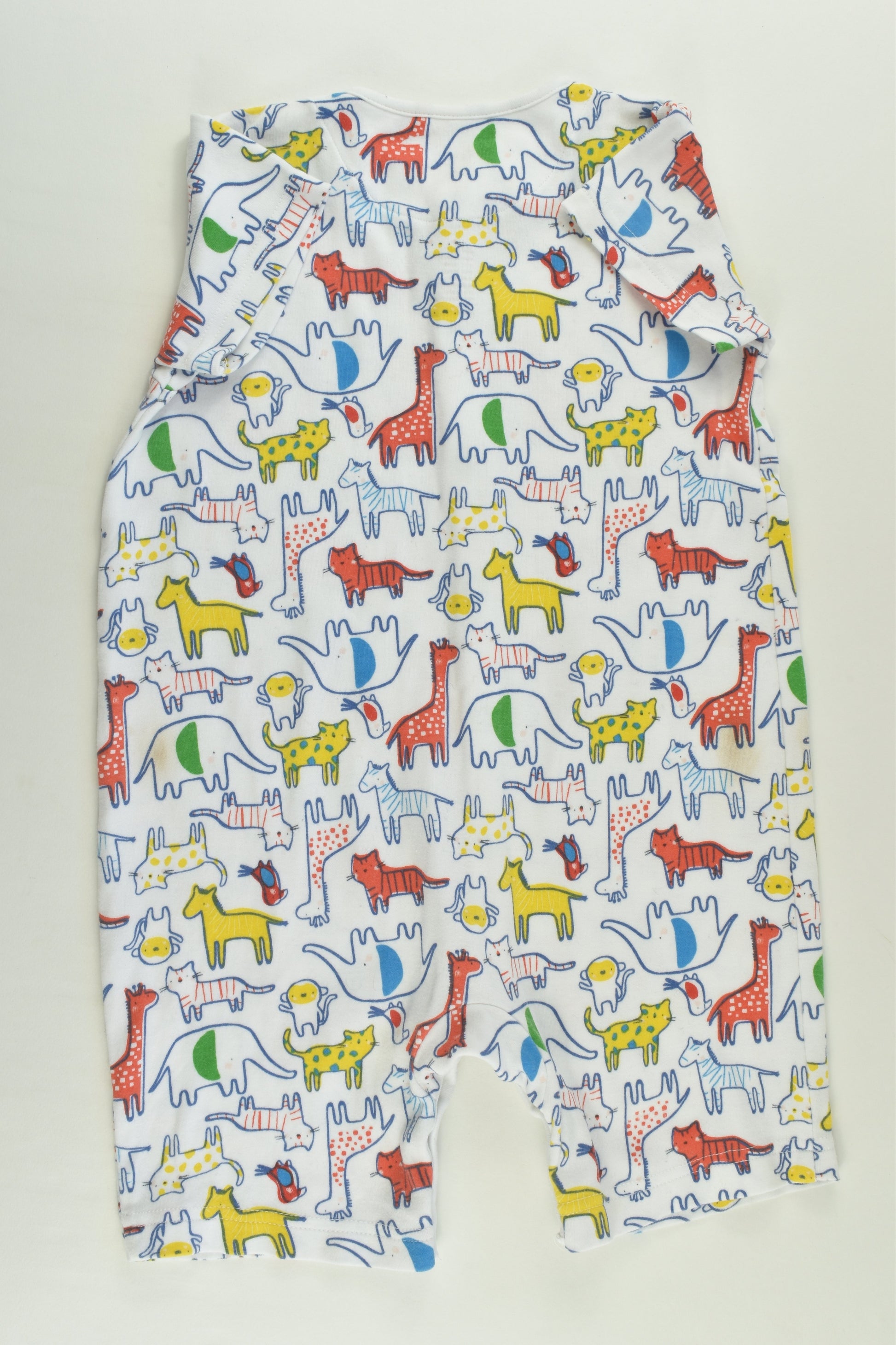 Mothercare Size 1-2 (90 cm) Colourful Animals Short Romper