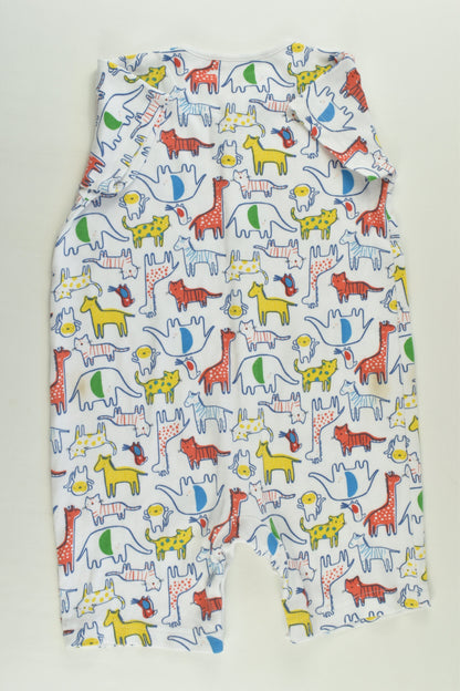 Mothercare Size 1-2 (90 cm) Colourful Animals Short Romper