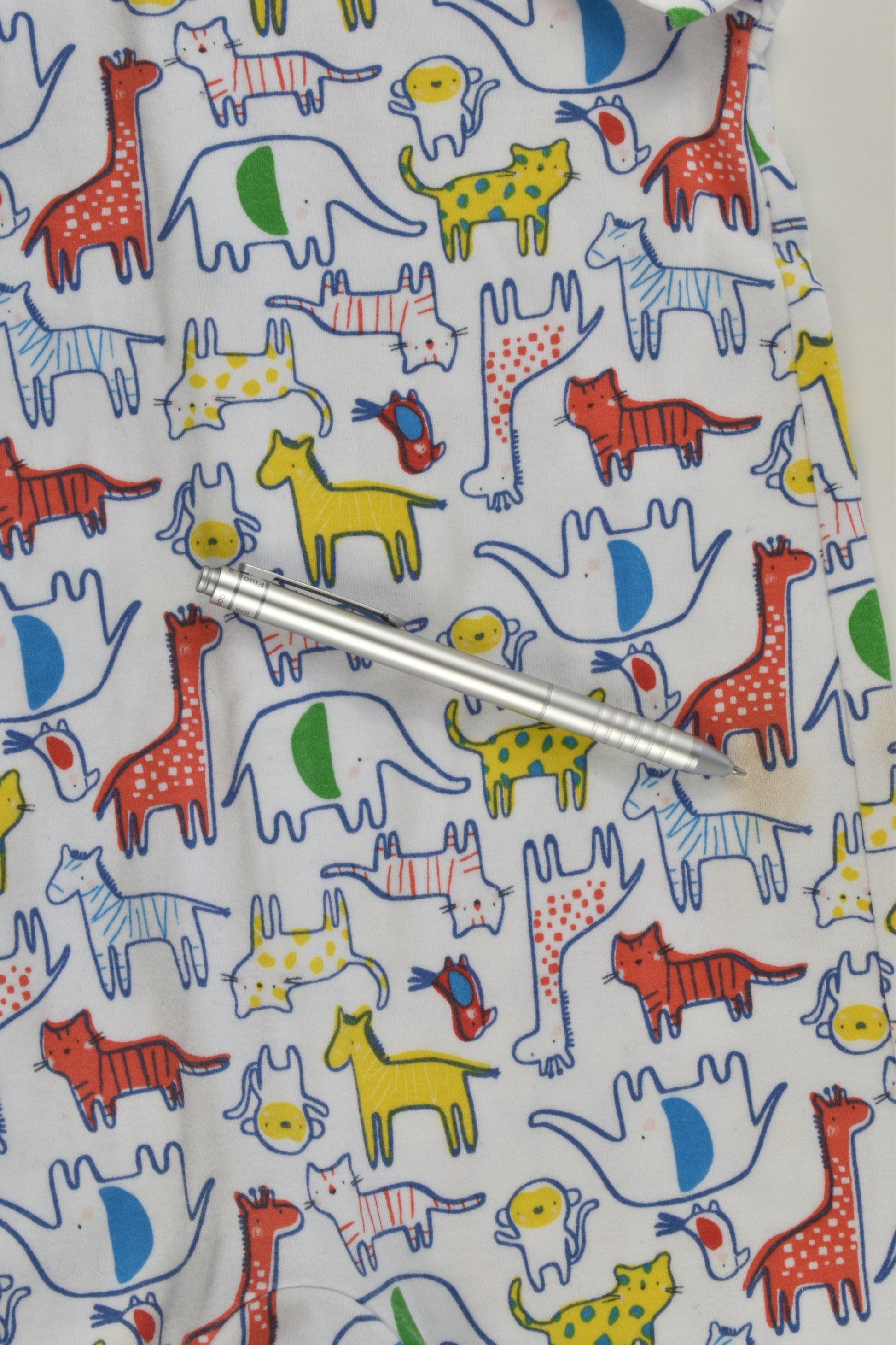 Mothercare Size 1-2 (90 cm) Colourful Animals Short Romper