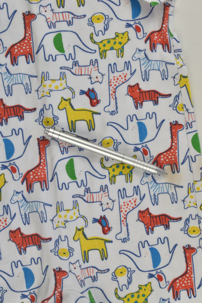 Mothercare Size 1-2 (90 cm) Colourful Animals Short Romper