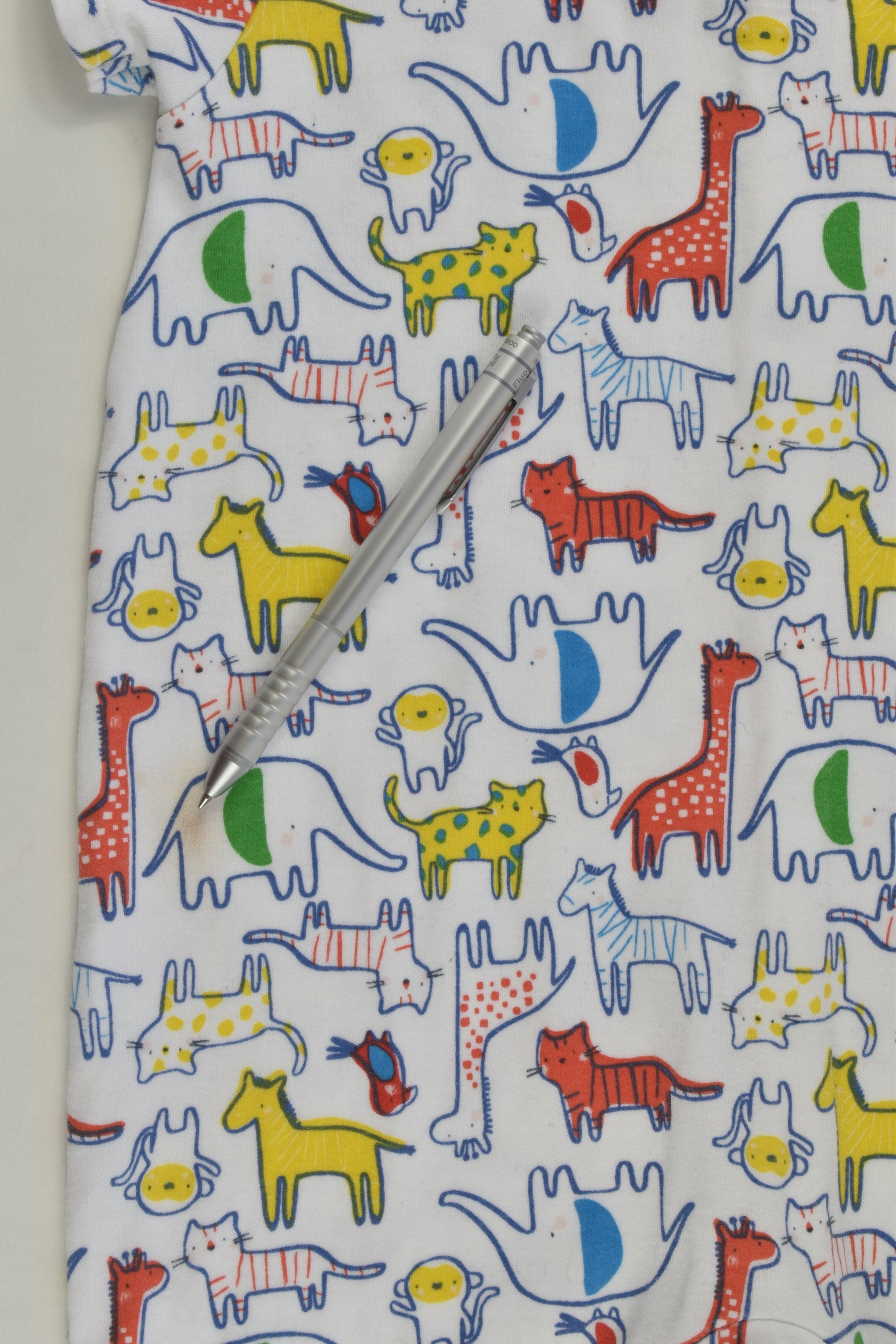 Mothercare Size 1-2 (90 cm) Colourful Animals Short Romper