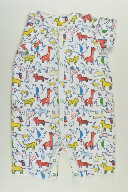 Mothercare Size 1-2 (90 cm) Colourful Animals Short Romper