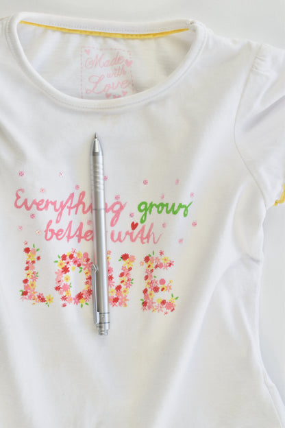 Mothercare Size 12-18 months "Everything Grows Better with Love" T-shirt