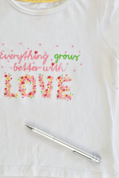 Mothercare Size 12-18 months "Everything Grows Better with Love" T-shirt