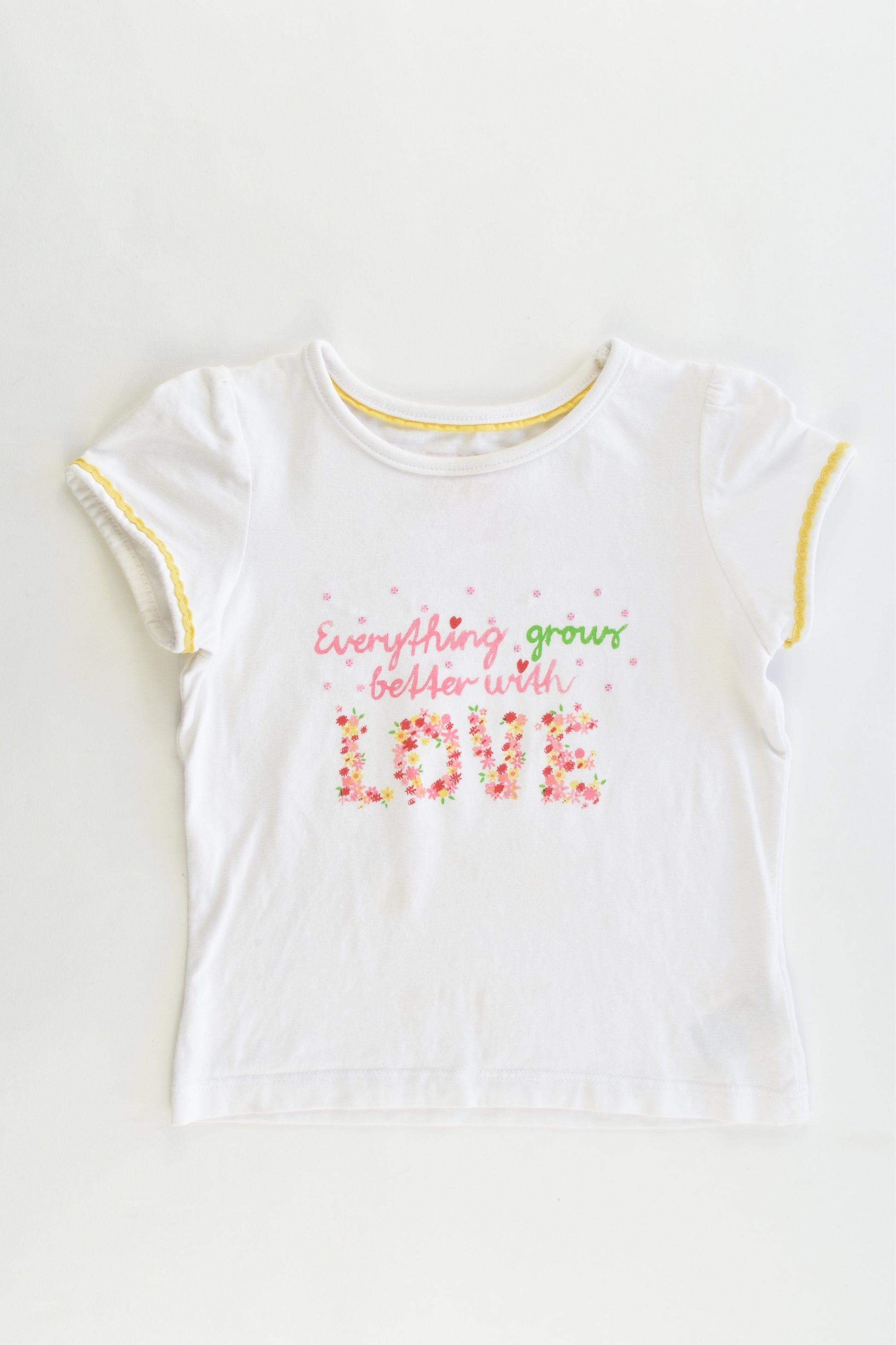 Mothercare Size 12-18 months "Everything Grows Better with Love" T-shirt
