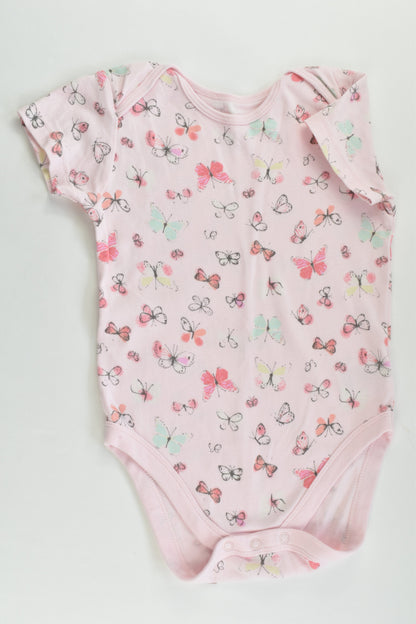 Mothercare Size 2 (18-24 months) Butterflies Bodysuit