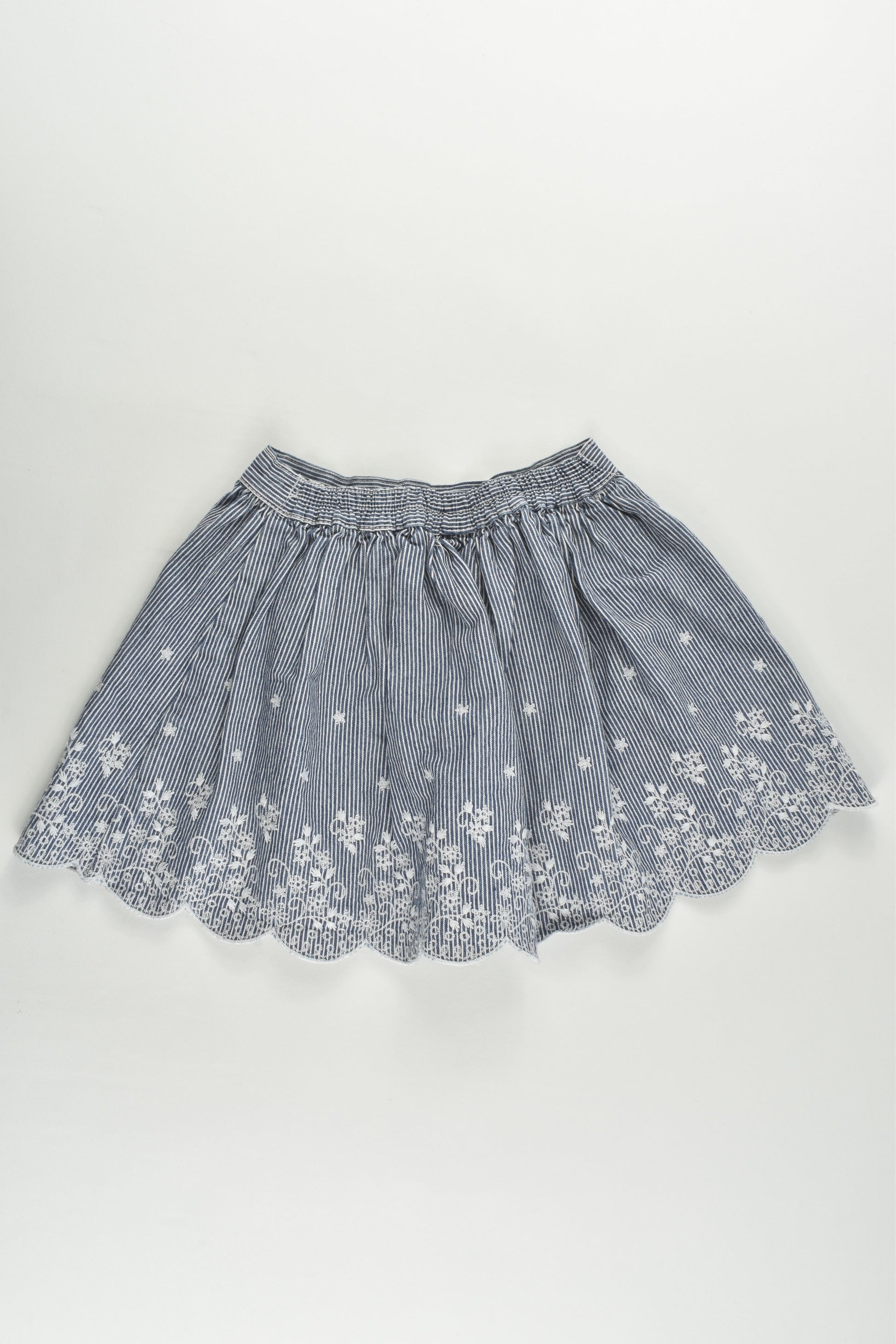 Mothercare Size 2 (92 cm) Striped Skirt with Lace Details