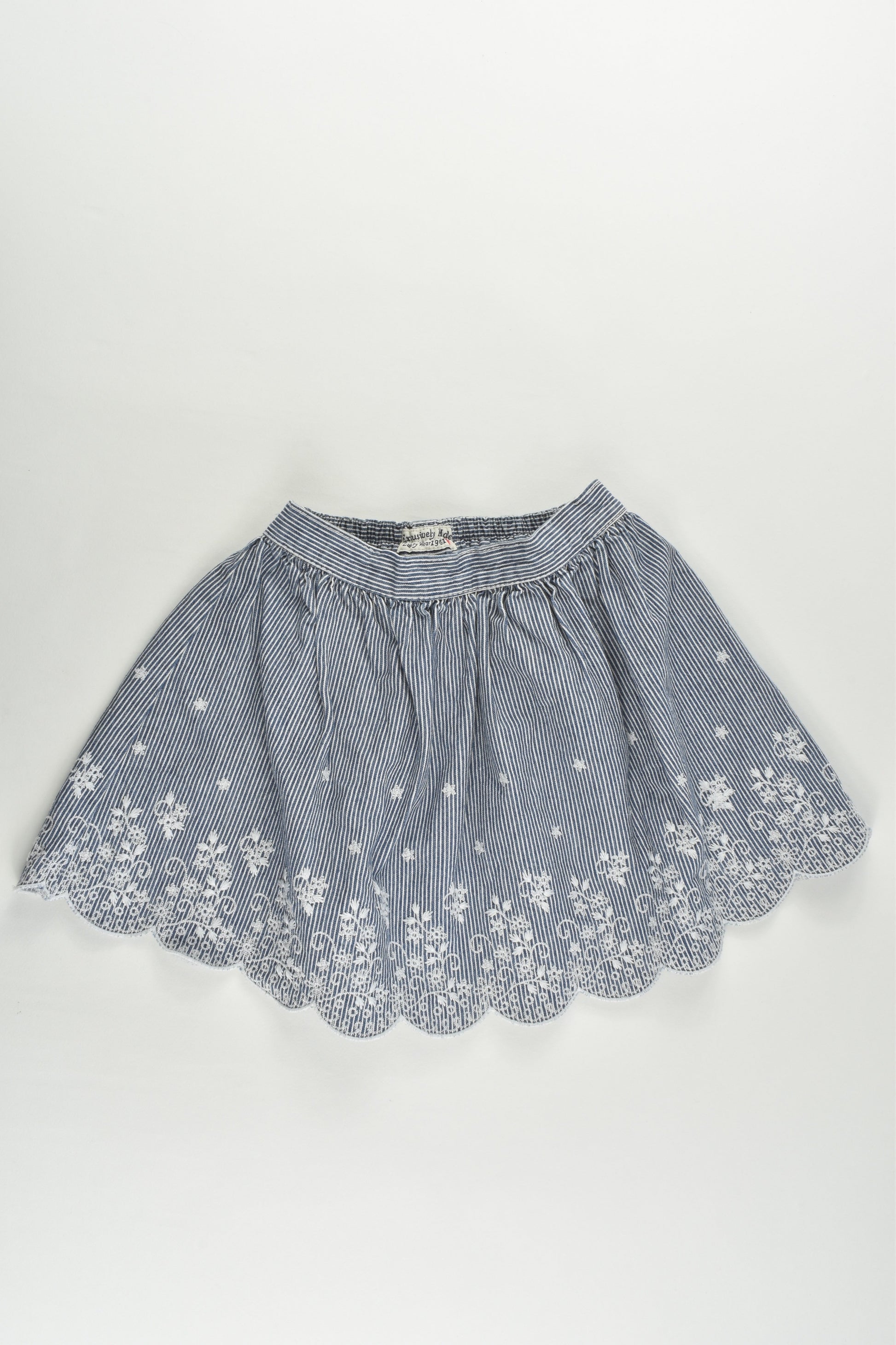Mothercare Size 2 (92 cm) Striped Skirt with Lace Details