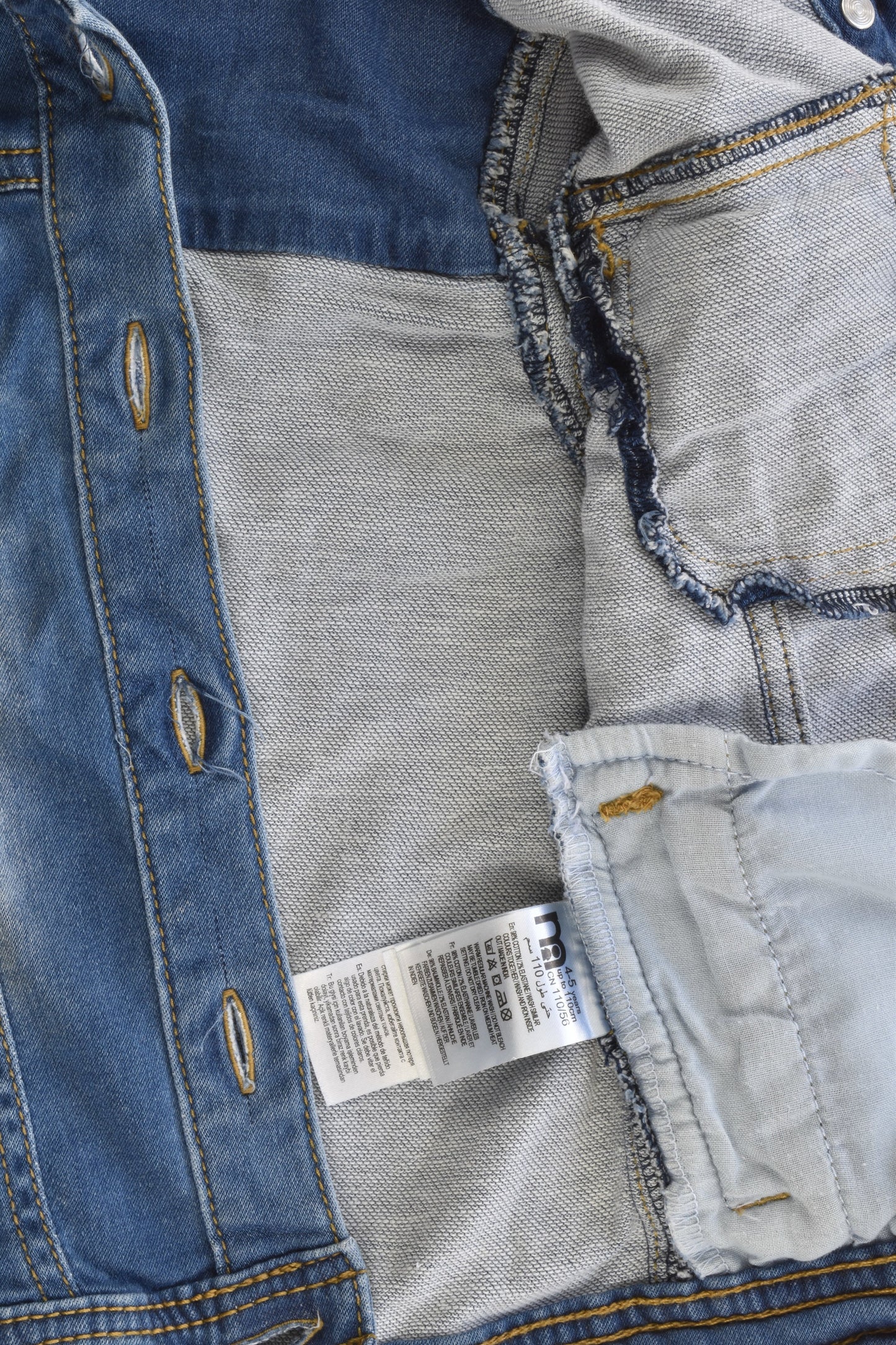 Mothercare Size 4-5 Soft and Stretchy Denim Jacket