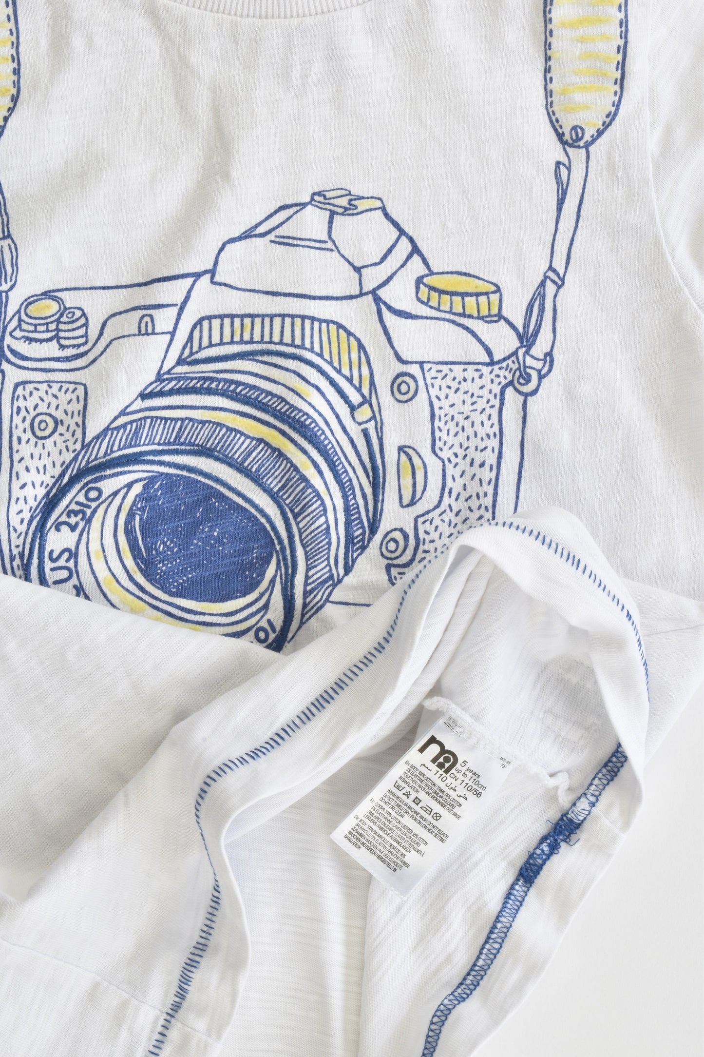 Mothercare Size 5 (Up to 110 cm) Camera T-shirt