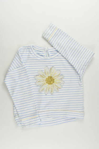 Mothercare Size 5 (Up to 110 cm) Stripes and Flower Sweater